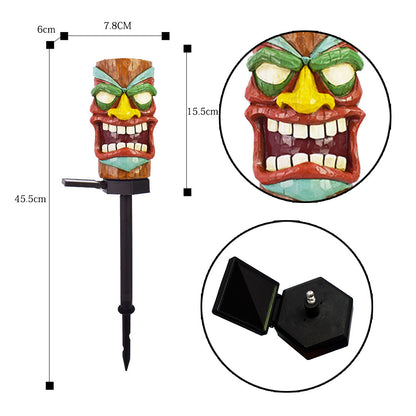 Solar Garden Lights, IP55 Outdoor Waterproof Savage Pattern Decorative Landscape Lights for Courtyard Garden etc.