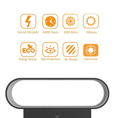 LED Wall Lamp, Magnetic 360 Degree Rotating Up and Down Lighting, USB Charging.