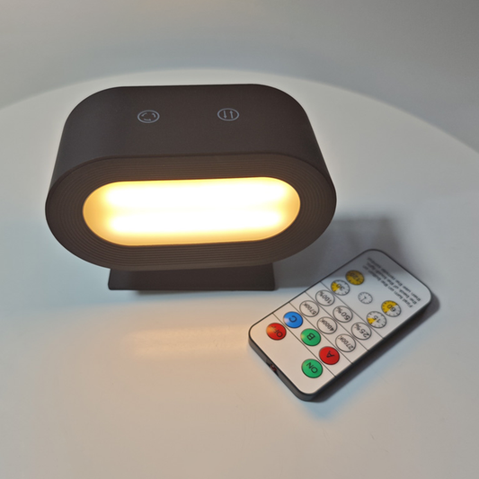 Modern LED Remote Control Magnetic Wall Sconce Adjustable Brightness Rechargeable Wire Free Installation.