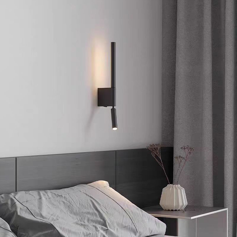 LED Bedroom Bedside Wall Sconce, Adjustable Swivel Reading Light for Study Room