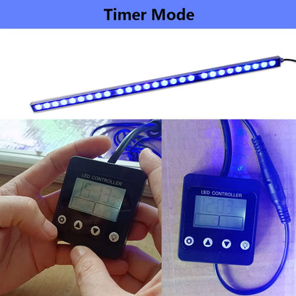 Aquarium Waterproof Strip Light, LED Multi-Power Protection Coral Plant Fish Tank Grow Lighting