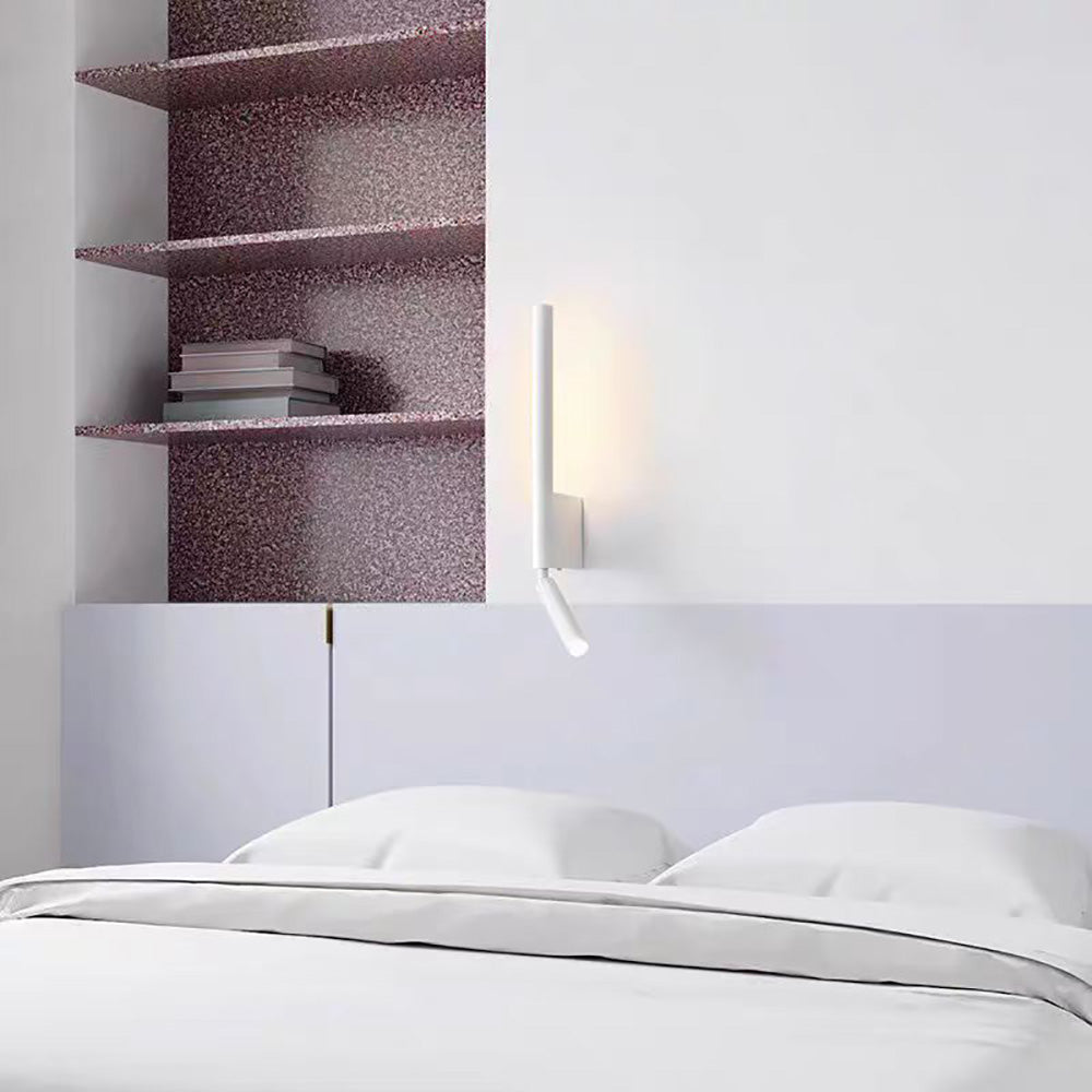 LED Bedroom Bedside Wall Sconce, Adjustable Swivel Reading Light for Study Room