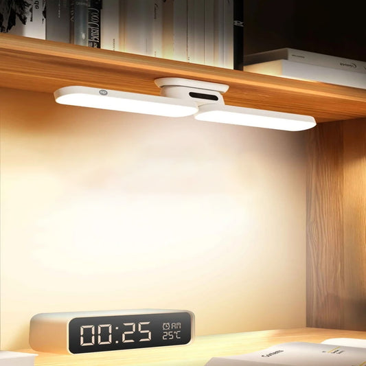 Rechargeable Magnetic Dormitory Reading Lamp, Folding Bedroom Bedside Lamps