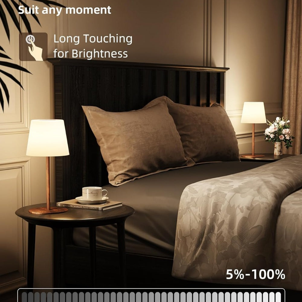 LED Dimmable Living Room Table Lamp, IP65 Waterproof Bathroom Patio Decorative Lights