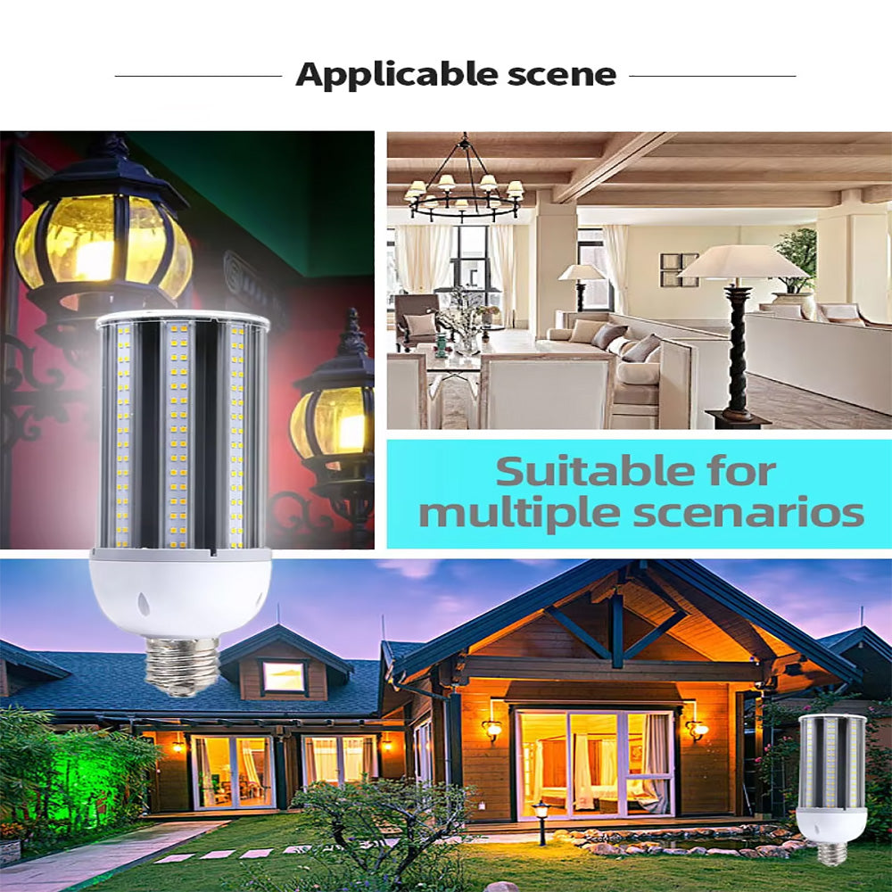 E27 E40 High Brightness Corn Light ,360 Degree LED Ultra Long Lasting Lamp for Patio Lighting
