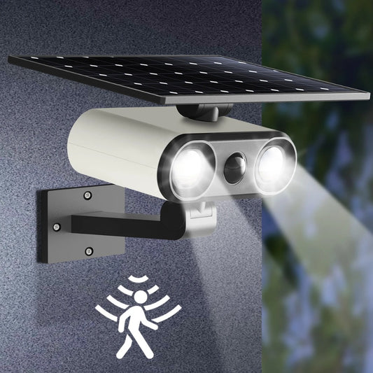 IP65 Waterproof Solar Spotlight, Outdoor LED Motion Sensor Floodlight