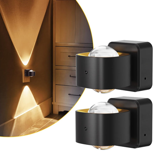 LED Plug-in Wall Sconce, Bedroom Bedside Reversible Nightlight