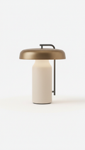 Minimalist Table Lamp in Opal Glass