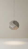 Geometric Pendant Light in Brushed Brass