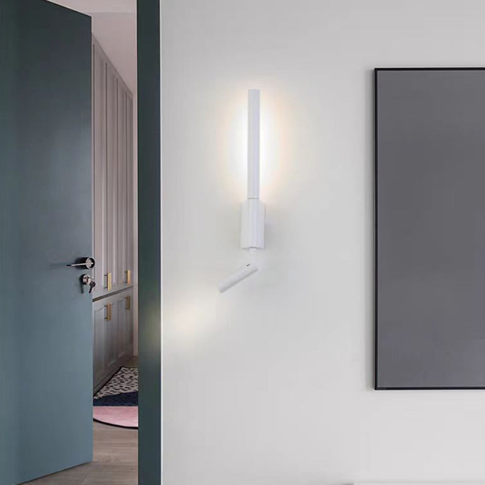 LED Bedroom Bedside Wall Sconce, Adjustable Swivel Reading Light for Study Room