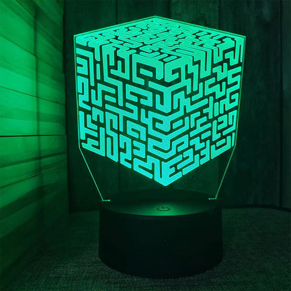 3D touch remote control bedside lamp, my world game creative model night light