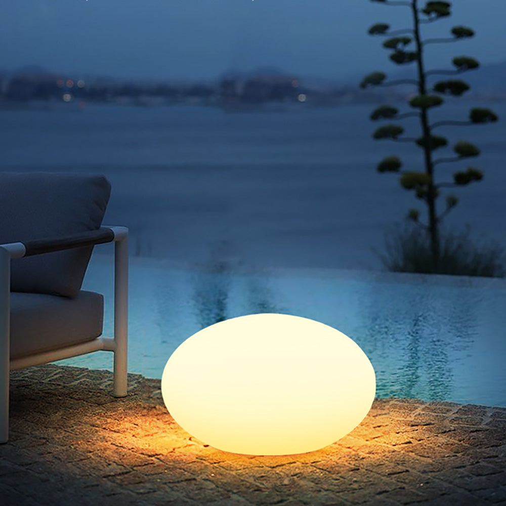 Outdoor Colorful Swimming Pool Lights Remote Control Waterproof LED Light Emitting Flat Ball Light.