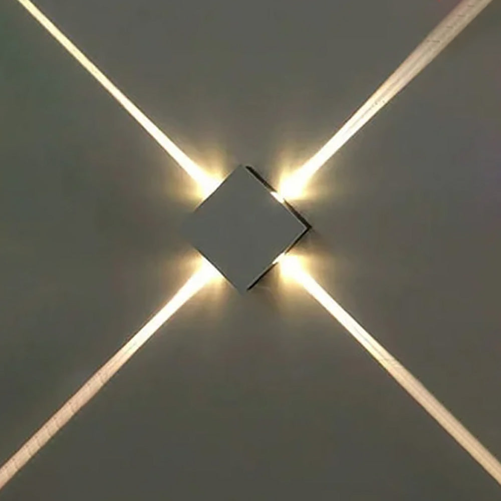 LED Square Wall Light Indoor Cross Straight Line Decorative Lighting.